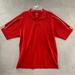 Adidas Shirts | Adidas Men Adults Xxl 2xl Red Clima Lite Cool Golf Performance Solid Polo Shirt | Color: Red | Size: Xxl