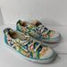 Coach Shoes | Coach Barrett Signature Multicolored Canvas Leather Sneakers | Color: Blue/White | Size: 8.5