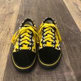 Vans Shoes | Customs Sunflower Checkerboard Skate Old Skool Women’s 6 1/2 Euc | Color: Black/Yellow | Size: 6.5