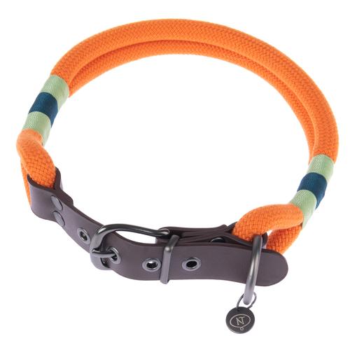 Nomad Tales Spirit Halsband, tangerine Größe L: 46-52 cm Halsumfang, B 40mm Hund