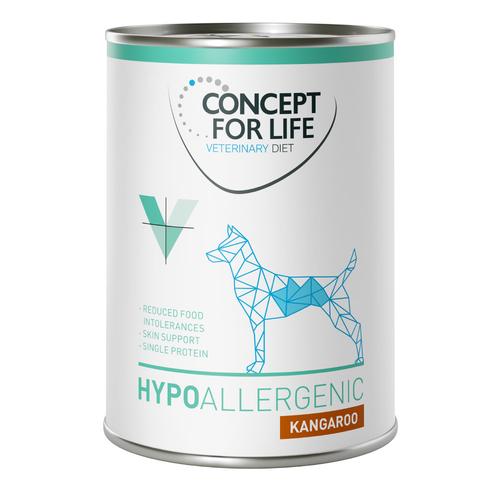 6 x 400 g Hypoallergenic Känguru Concept for Life Veterinary Diet Hundefutter nass
