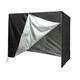 LZQpearl Garden Swing Cover, 2-3 Seat Hammock Cover Waterproof Windproof, Anti-uv Heavy Duty 210D Oxford Fabric Outdoor Garden Patio Swing Hammock Sunshield Cover (Black,160 * 120 * 170cm)