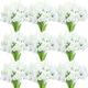 Janinka 60 Pieces Calla Lily Artificial White Flowers Bulk Calla Lilies Bouquet for Wedding Fake Real Touch Faux Bridal Bouquet Silk Lily Bouquet for Home Party Decoration, 14 Inch (White)