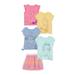 Disney Princess Toddler Girl Short Sleeve T-Shirts & Tutu Skirt Set 5-Piece Sizes 2T-5T