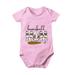 ZCFZJW Toddler Baby Boys Girls Bodysuit Funny Letters Print Newborn Romper Short Sleeve Infant Outfits Jumpsuit Clothes for Mother s Day Birthday Children s Day #01-Pink 3-6Months