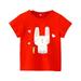 ZHAGHMIN Brown Shirt for Girls Girls Easter Carrot Rabbit Cartoon Tops 1 To 7 Years Old Baby Girls Top T Shirt Girls Shirt Size 16 School Clothes for Girls 10-12 14 Clothes Toddler Girls Casual Clot