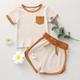 Juebong Spring Savings Clearances Toddler Baby Summer Round Neck Short Sleeve T-shirt Casual Shorts Clothes Set