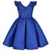 Scyoekwg Toddler Girls Dresses Clearance Children s Sequin Dress Skirt Flying Sleeve Girl Dress Festival Party Princess Dress Blue 2-3 Years