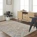 Ilona 5' x 7'9" Traditional Amber/Gray/White/Black/Dark Blue/Brick Red/Tan/Olive/Rust/Mustard/Navy Area Rug - Hauteloom