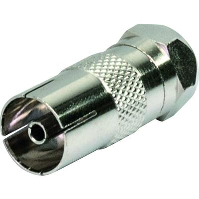 Schwaiger Gmbh - Schwaiger Koaxial Adapter UEST9300 531 silber, 1x f Stecker / 1x iec Buchse Image