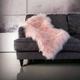 Fur throw sheepskin rug cozy pink fur throw large soft 100% Mongolian fur fleece blanket for bed