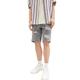 TOM TAILOR Denim Herren 1036267 Loose Fit Jeans Bermuda Shorts, 10223-Destroyed Mid Stone Grey Denim, S