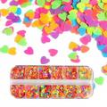 12 Grids/Box Mixed Butterfly Glitter Nail Art Sequins Creative Holographic Nail Art Glitter Sequins for Nail Art Beginners Practice