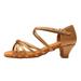 Cathalem Women s Fashionable Soft Sole Comfortable Non Slip Latin Dance Shoes Khaki 39