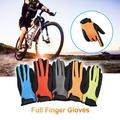 Ybeauty 1 Pair Full Finger Gloves Breathable Antiskid Ice Silk Mesh Men Cycling Fitness Climbing Outdoor Training Sport Gloves for Gym