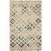 Cream & Gray Geometric 5X8 Hand-Tufted Modern Rug