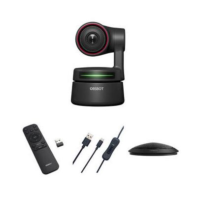 OBSBOT Tiny 4K AI-Powered PTZ Webcam with Mic, Remote, and Cable Kit OWB-2105-CE