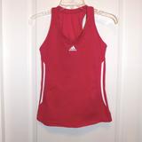 Adidas Tops | Adidas Womens Athletic Pink Tank Top Sports Bra Sz Small Striped Tennis Golf Run | Color: Pink/White | Size: S