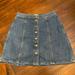 J. Crew Skirts | J.Crew Women's Button Front Denim Skirt Dark Denim Size 30. | Color: Blue | Size: 30