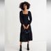 Madewell Dresses | Madewell Lucie Dress, Petite Medium | Color: Black/Gold | Size: Mp