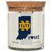 Notre Dame Fighting Irish Home State Cork Top Candle