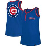 Girls Youth New Era Royal Chicago Cubs Henley Tank Top