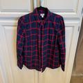 J. Crew Tops | J. Crew Factory Tops | Jcrew Navy And Red Plaid Flannel | Color: Blue/Red | Size: M