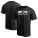 Men's Fanatics Branded Black San Antonio Spurs Push Ahead T-Shirt