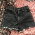 Madewell Shorts | Madewell "The Perfect Jean Shorts" Black Denim Shorts Size 24 | Color: Black | Size: 24