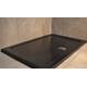 Diamond Low Profile 35mm Rectangle Central Waste Stone Resin Black Matt Shower Tray Various Sizes Inc FREE Shower Waste (1100x900)