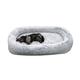 Bed Human-Sized Large Dog Bed, Human Dog Bed, Napping Orthopedic Dog Bed, Bed For Humans BeanBag Dog , Washable Faux Fur Human Dog Bed ,for People Doze Off,for People, Families, Pets ( Color : Gray ,