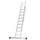 TB Davies 1102-030, 2.5m Double Section Extension Ladders, Aluminium, Stabiliser Bar, Comfort D-Shaped Rungs, Extends 2.5-4.0m, EN131 Professional