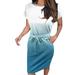 Women s Dress Summer Striped Short Sleeve T Shirt Fashion Tie Waist With Pockets Sun Dress For Women 2023