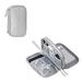Carrying Case Cable Organizer Bag Travel USB Cable Organizer Zipper Wallet-Grey