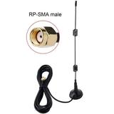 2.4GHz 7dBi Magnetic Base RP-SMA Male Antenna for Wireless Vedio Security Camera Surveillance Recorder Vehicle Truck Trailer Rear View Backup Camera Reversing Monitor