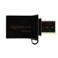 Gigastone OTG USB Drive Metal OTG 64GB USB 3.0 Flash Drive (GS-U364OTG-R) (Used)