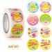 500pcs/roll Egg Stationery Happy Easter Cute Rabbit Scrapbooking Sealing Sticker Easter Stickers Label Sticker Decorative Stickers HA197