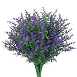 Midsumdr Flowers For Delivery Prime 8 Bundles Fake Flowers Artificial Lavender Flowers No Fade Faux Plastic Plants Spring Artificial Flowers Decoration Summer Home Decor Mothers Day Gifts