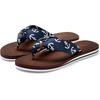Badezehentrenner LASCANA, Damen, Gr. 35, blau, Obermaterial: 100% Textilmaterial. Decksohle: 100% Synthetik. Laufsohle: 100% Synthetik, gemustert, casual, Schuhe, Sandale, Pantolette, Badeschuh ultraleicht mit softem Band VEGAN