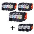 Compatible Multipack Brother MFC-J4420DW Printer Ink Cartridges (15 Pack) -LC227XLBK