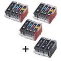 Compatible Multipack Canon PIXMA MP800 Printer Ink Cartridges (15 Pack) -0628B001