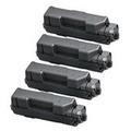 999inks Compatible Quad Pack Kyocera TK-1150 Black Laser Toner Cartridges (4 Pack)