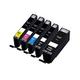 Compatible Multipack Canon PIXMA iP7250 Printer Ink Cartridges (5 Pack) -6431B001