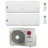 lg dual split inverter air conditioner libero smart series 9+9 avec mu2r15 ul0 r-32 wi-fi