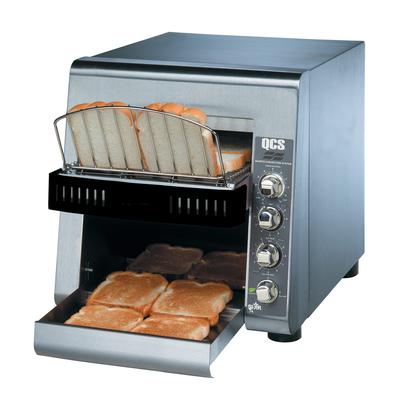 Star QCS2-800 208 Conveyor Toaster - 800 Slices/hr w/ 1 1/2" Product Opening, 208v/1ph, 1.5" Opening, 2800W, Stainless Steel