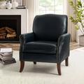 Armchair - Lark Manor™ Anijah 31" Wide Armchair Faux Leather/Leather in Brown | 35.5 H x 31 W x 31 D in | Wayfair A58EEA372F38489096BA019644F28A86