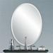 Regency 22" x 30" Beveled Glass Frameless Oval Wall Mirror