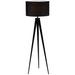 Noir 65 1/2" High Black Finish Modern Tripod Floor Lamp