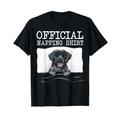 Schlafmaske, offizielles Nickerchen, schwarzer Labrador Retriever T-Shirt