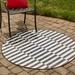 Gray 156 x 0.13 in Area Rug - Wade Logan® Finkelstein Striped Charcoal/Ivory Indoor/Outdoor Area Rug Polypropylene | 156 W x 0.13 D in | Wayfair